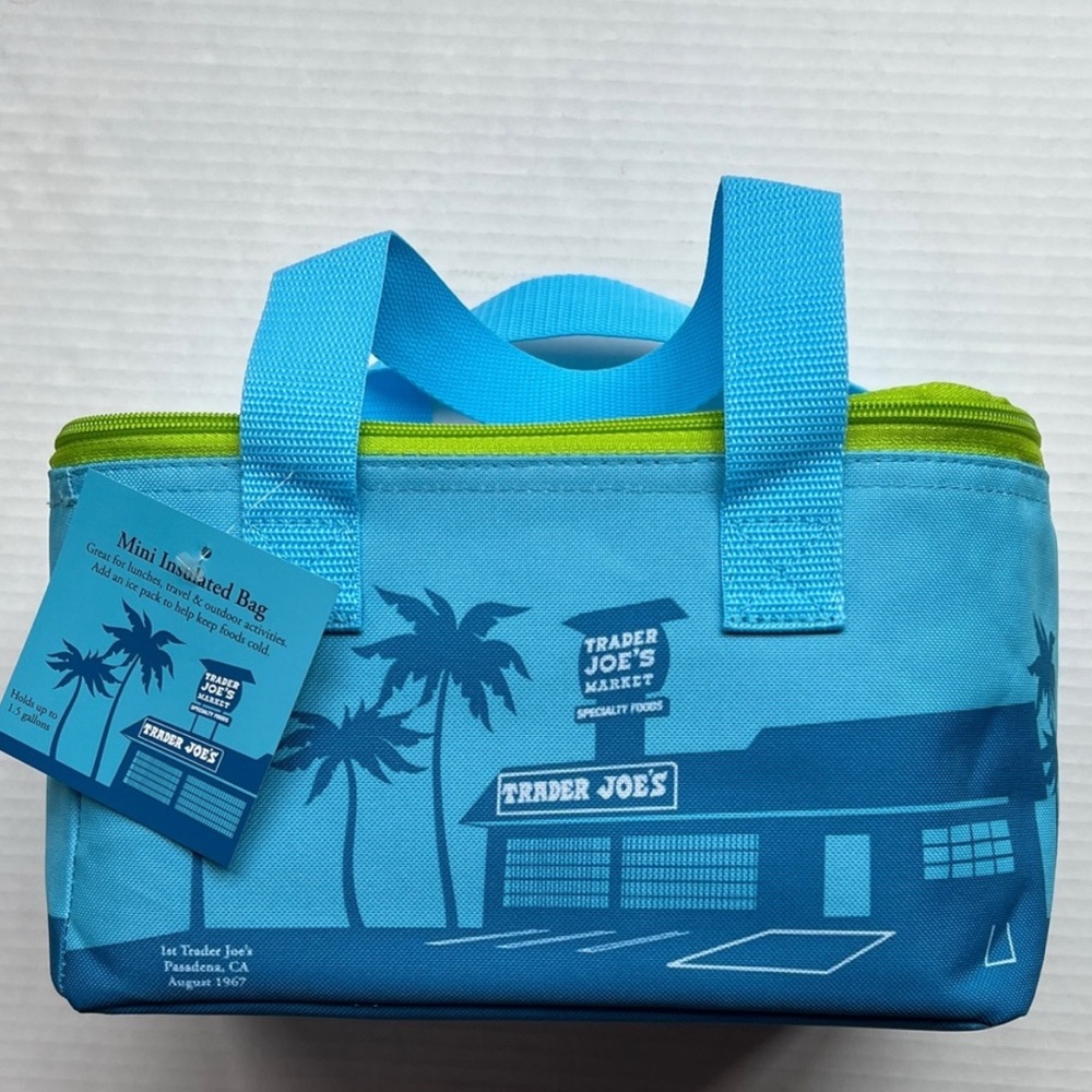Trader Joe's Blue Mini Insulated Food Storage Tote